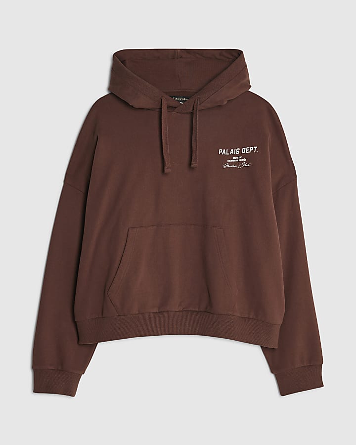 Brown Oversized Fit Palais Dept Hoodie