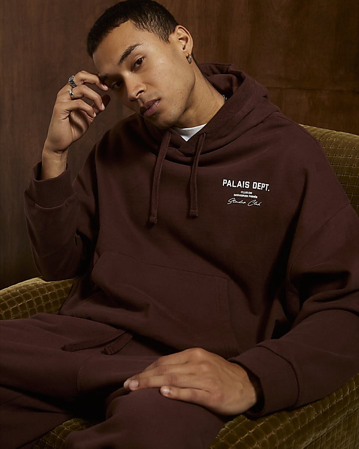 Brown Oversized Fit Palais Dept Hoodie
