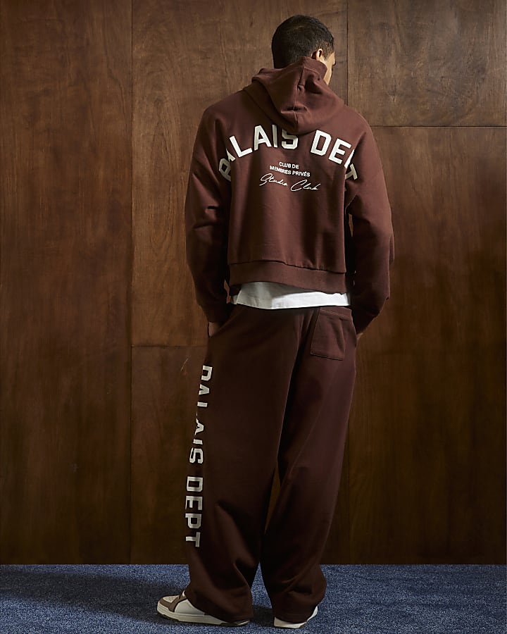 Brown Palais Dept Wide Leg Joggers