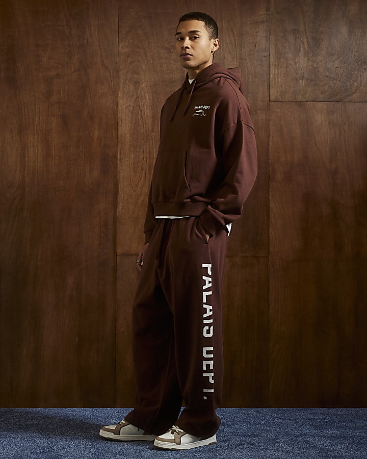 Brown Palais Dept Wide Leg Joggers