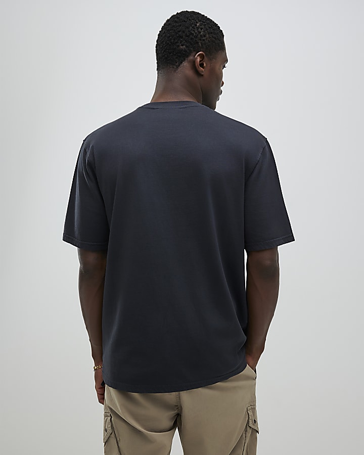 Grey Regular Fit Chest Pocket T-Shirt