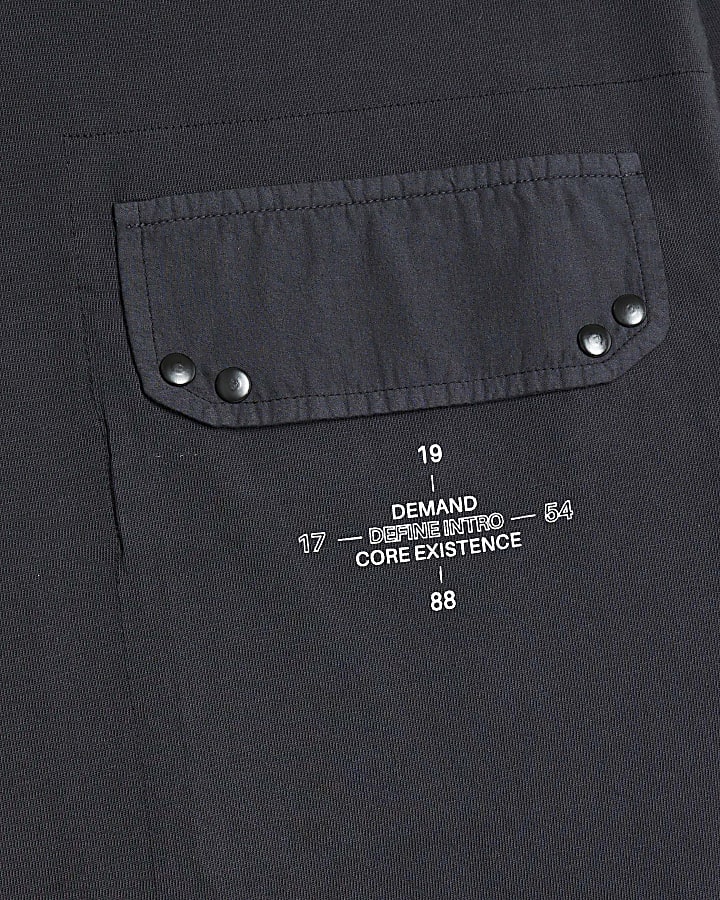Grey Regular Fit Chest Pocket T-Shirt
