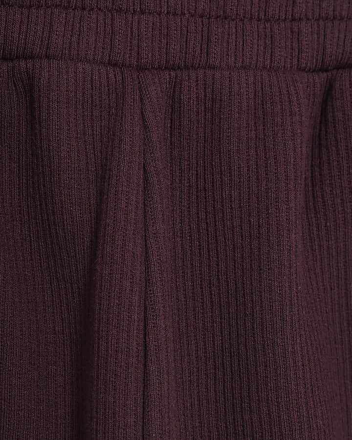 Red Oversized Fit T-Shirt And Joggers Set