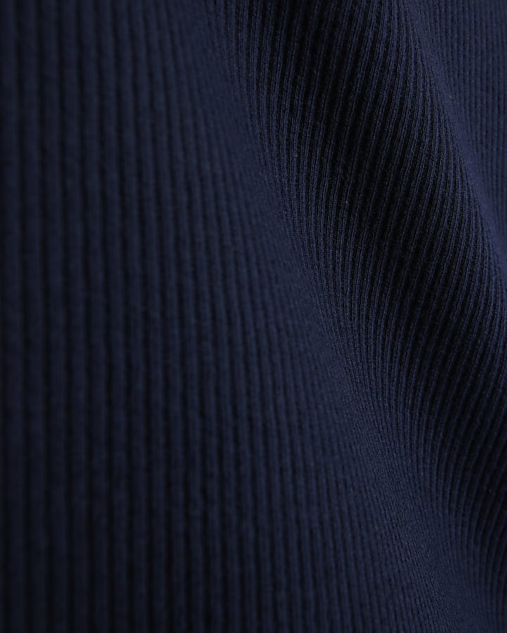 Navy Oversized Fit T-Shirt And Joggers Set