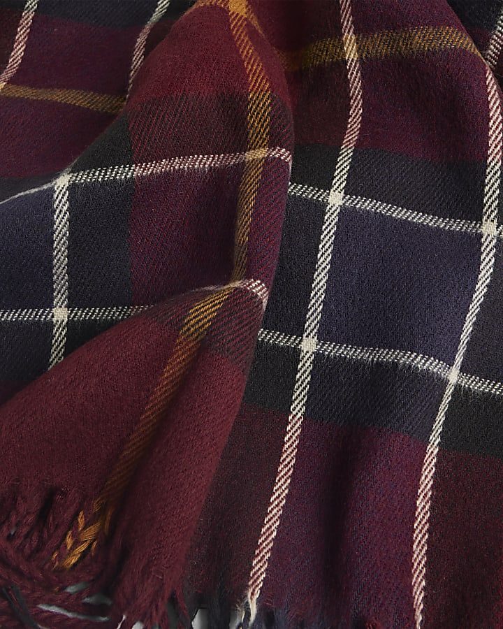 Red Check Scarf