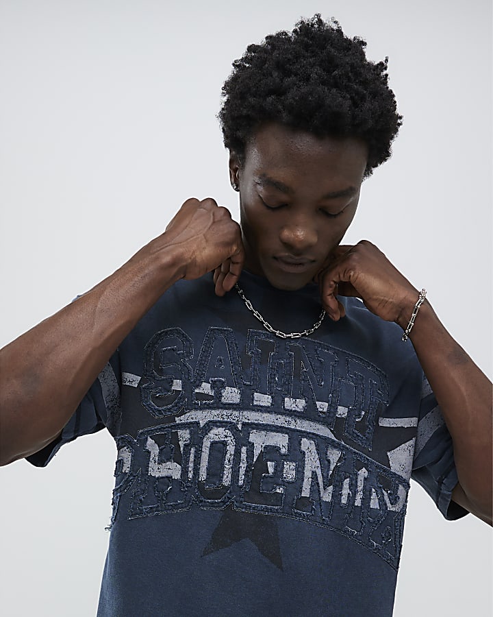 Black Oversized Fit Saint Valley T-Shirt