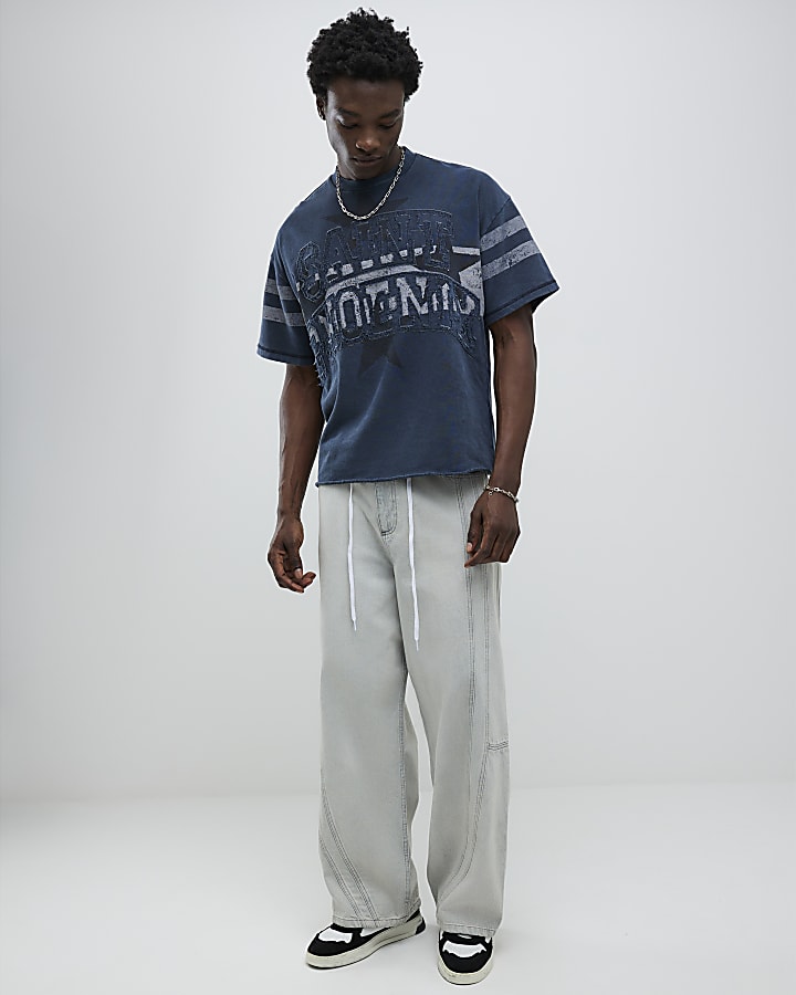 Black Oversized Fit Saint Valley T-Shirt