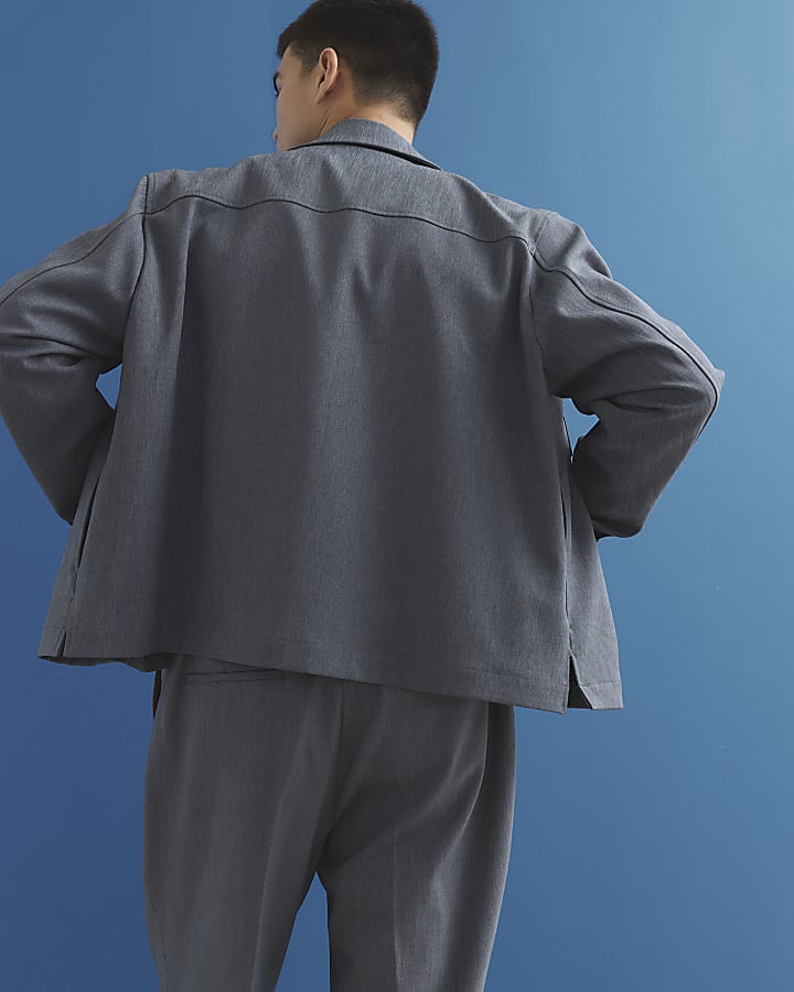 Blue Button Up Jacket