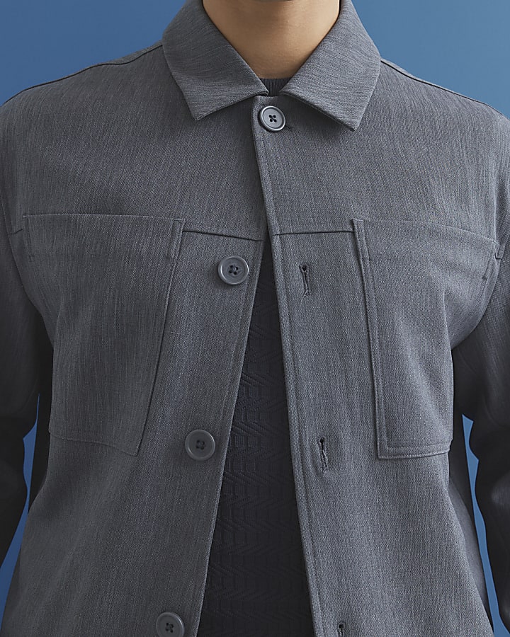 Blue Button Up Jacket