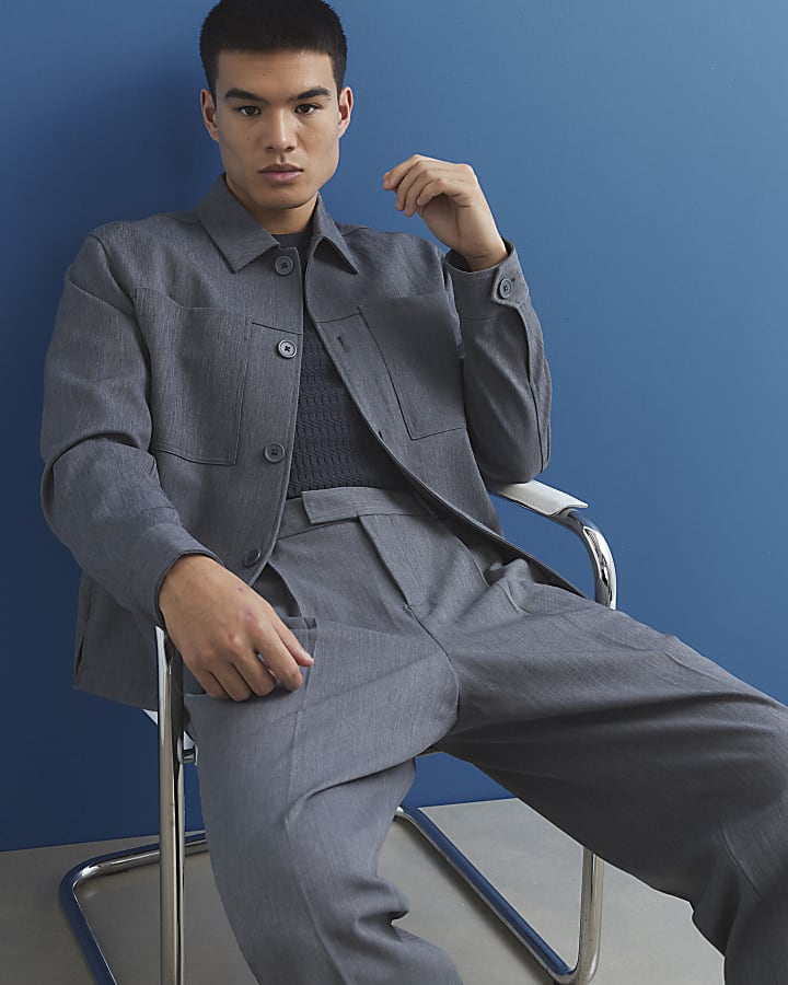 Blue Button Up Jacket