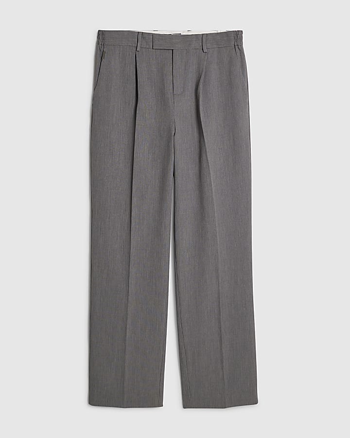 Blue Relaxed Fit Elasticated Trousers