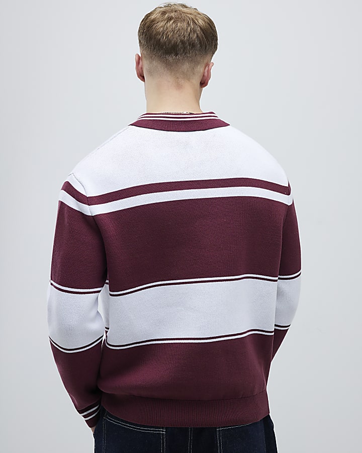 Red Saint Antoine Colour Block Polo Shirt