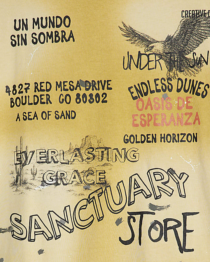 Yellow Oversized Fit Paradise T-Shirt