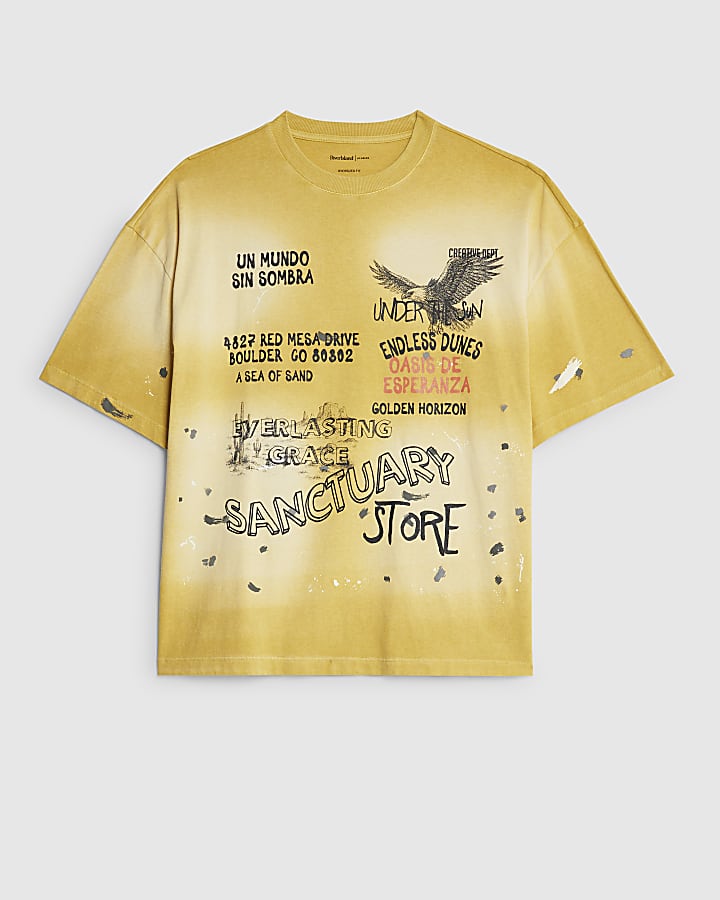 Yellow Oversized Fit Paradise T-Shirt