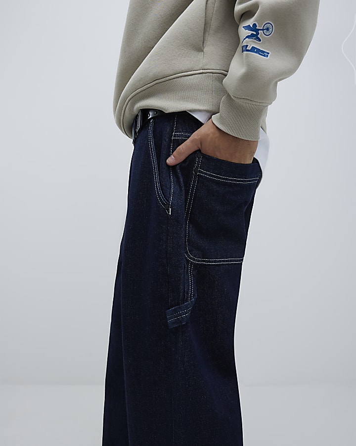 Blue Baggy Fit Jeans