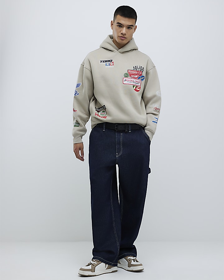 Blue Baggy Fit Jeans