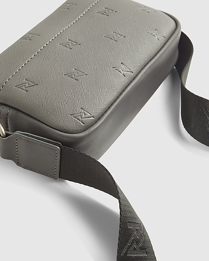 Grey Cross Body Monogram Bag