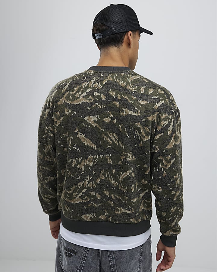 Green Sanctuarie Camouflage Sweatshirt 