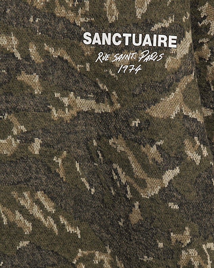 Green Sanctuarie Camouflage Sweatshirt 