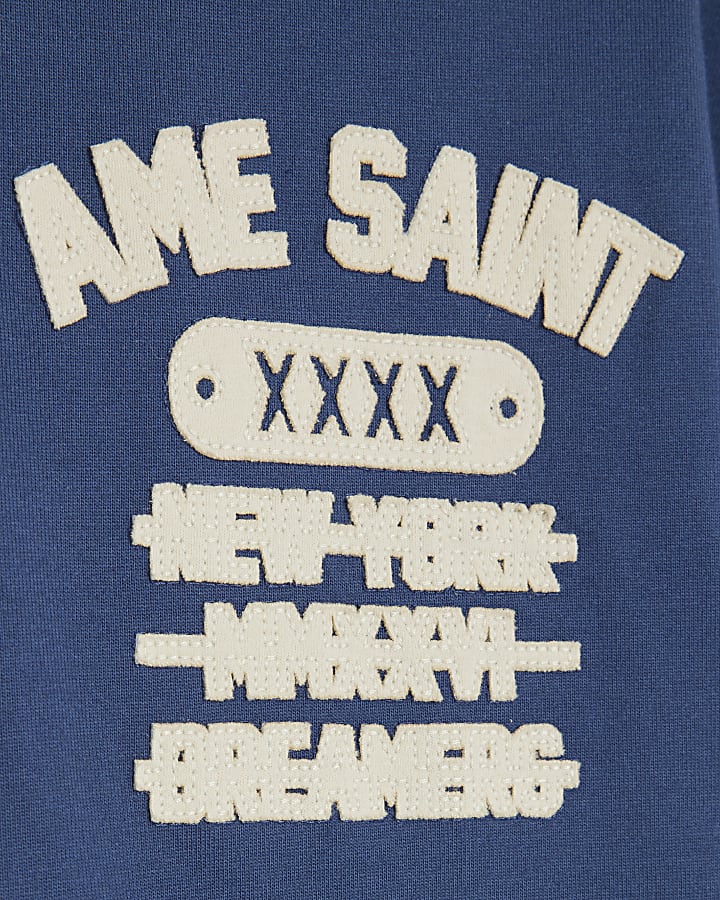 Blue Oversized Fit Ame Saint T-Shirt