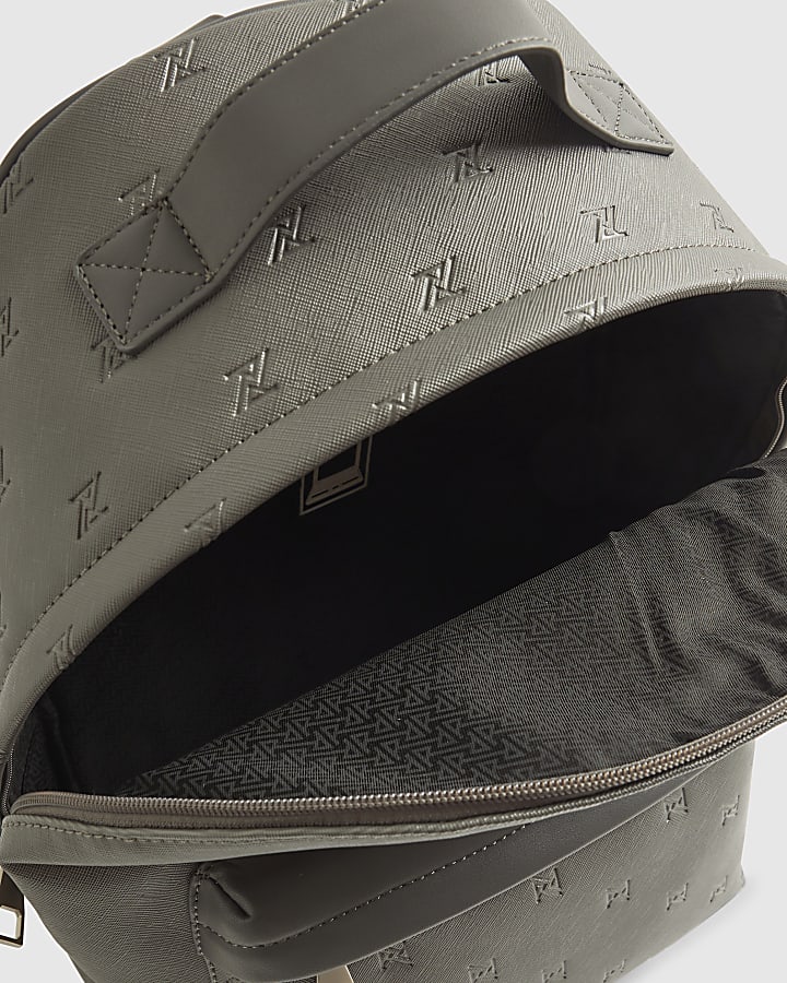 Grey RR Monogram Rucksack