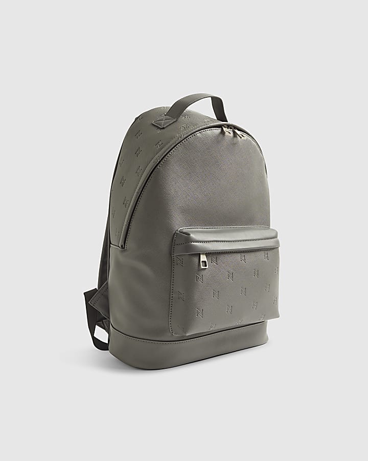 Grey RR Monogram Rucksack