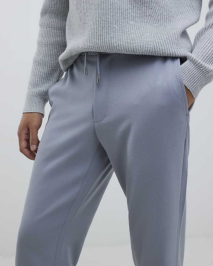 Blue Slim Fit Joggers