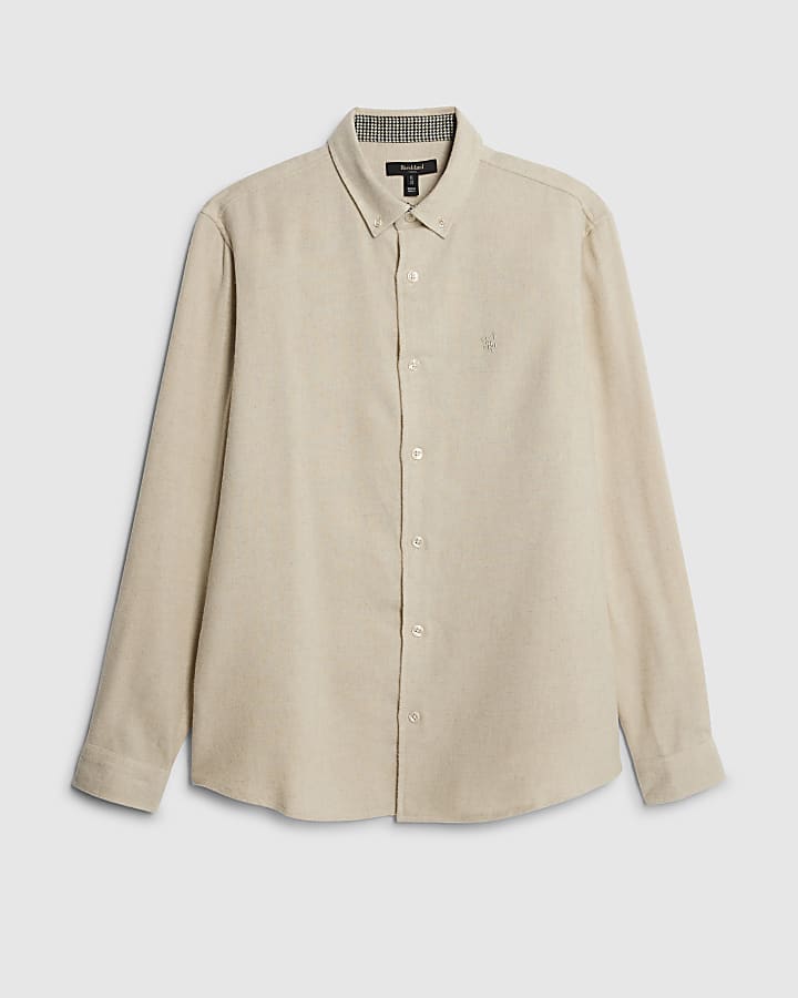 Beige Regular Fit Shirt