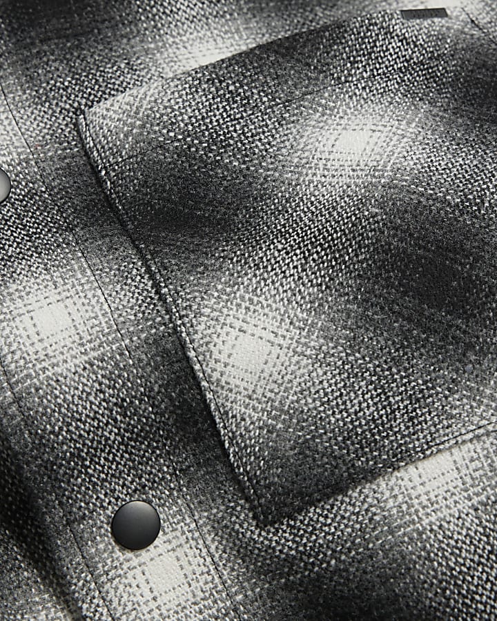 Black Check Overshirt