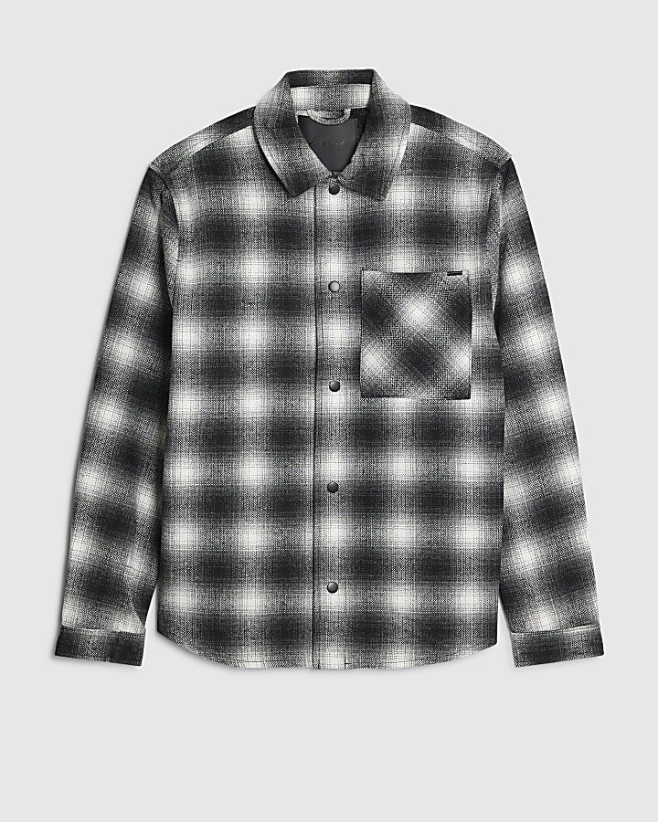 Black Check Overshirt