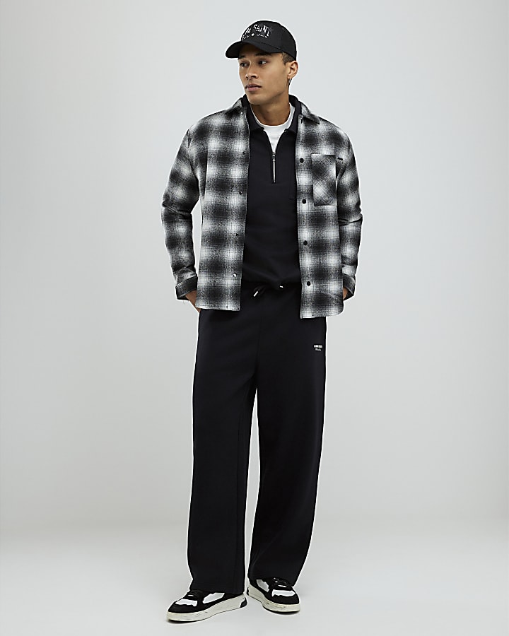 Black Check Overshirt