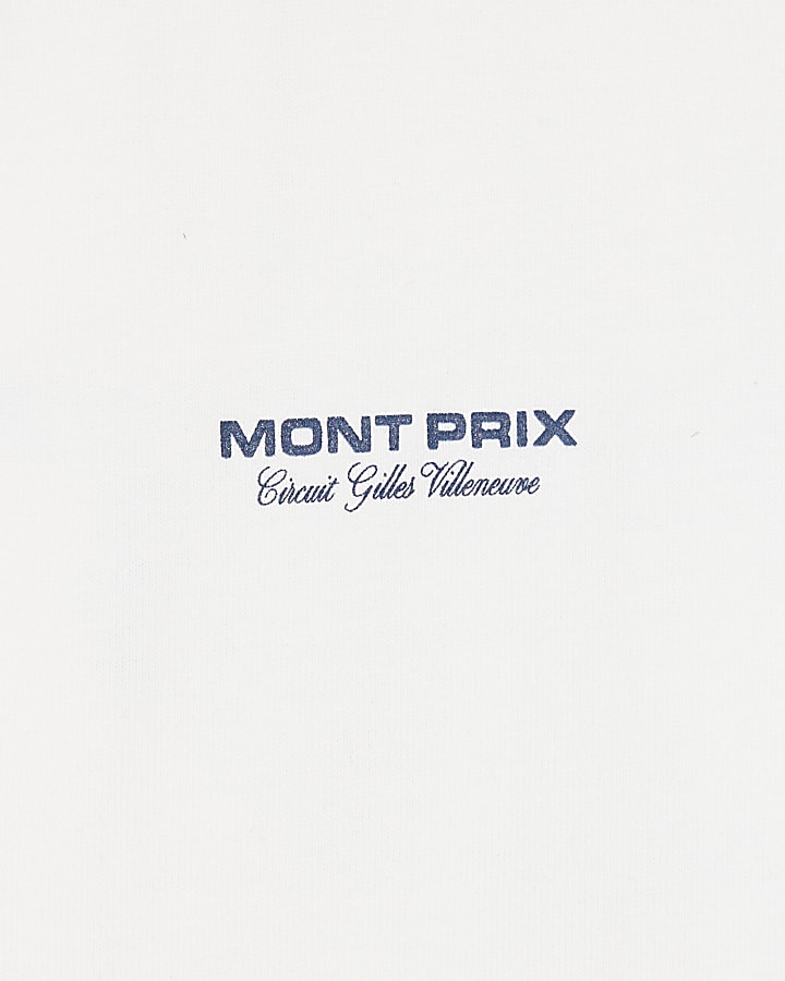 White Regular Fit Montreal GP T-Shirt