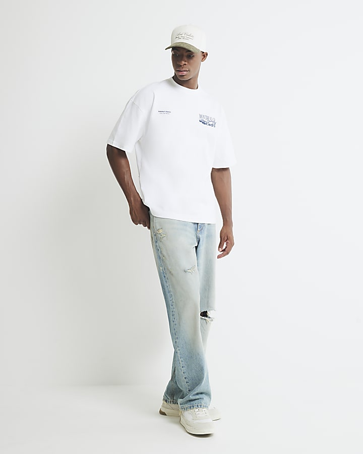 White Regular Fit Montreal GP T-Shirt