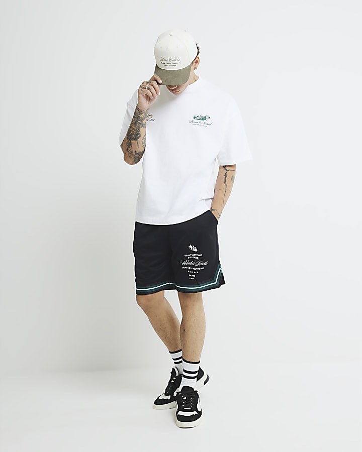 White Oversized Fit Montreal Racing T-Shirt