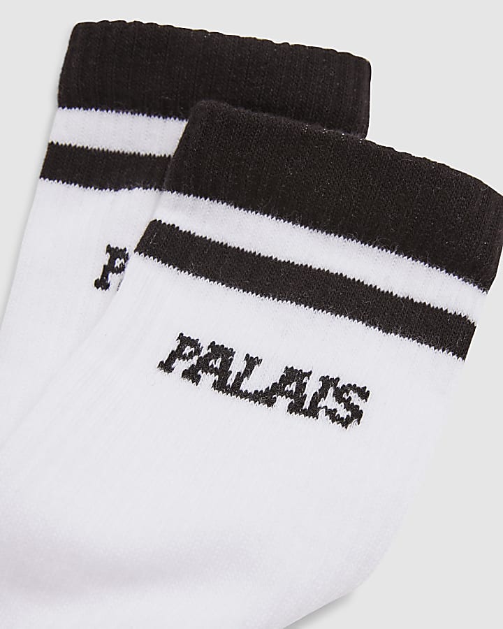 White Palais Set Of 3 Socks