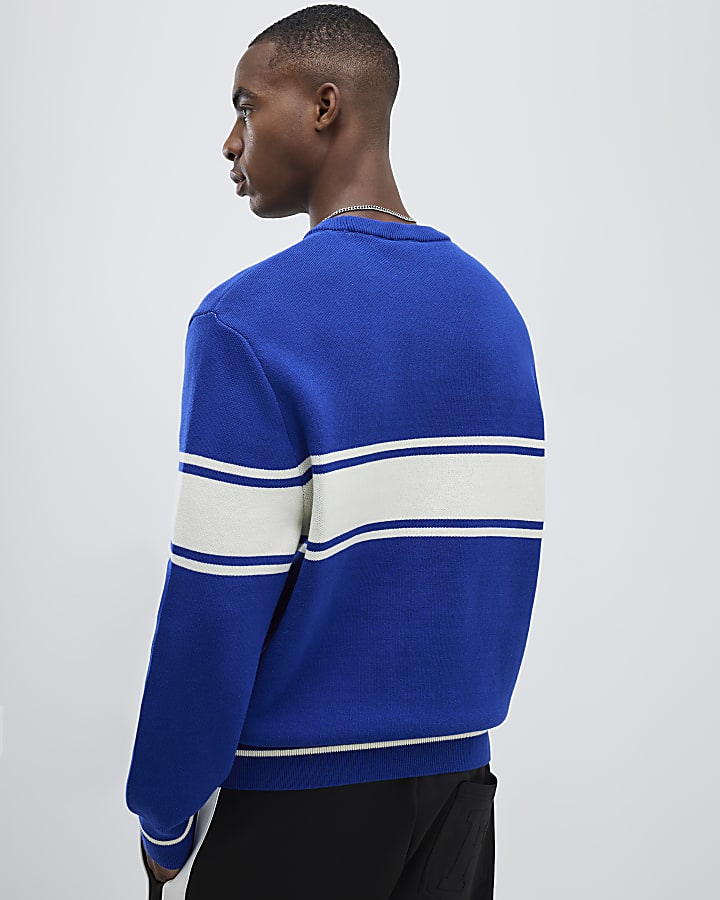 Blue Regular Fit Penrose Sweatshirt