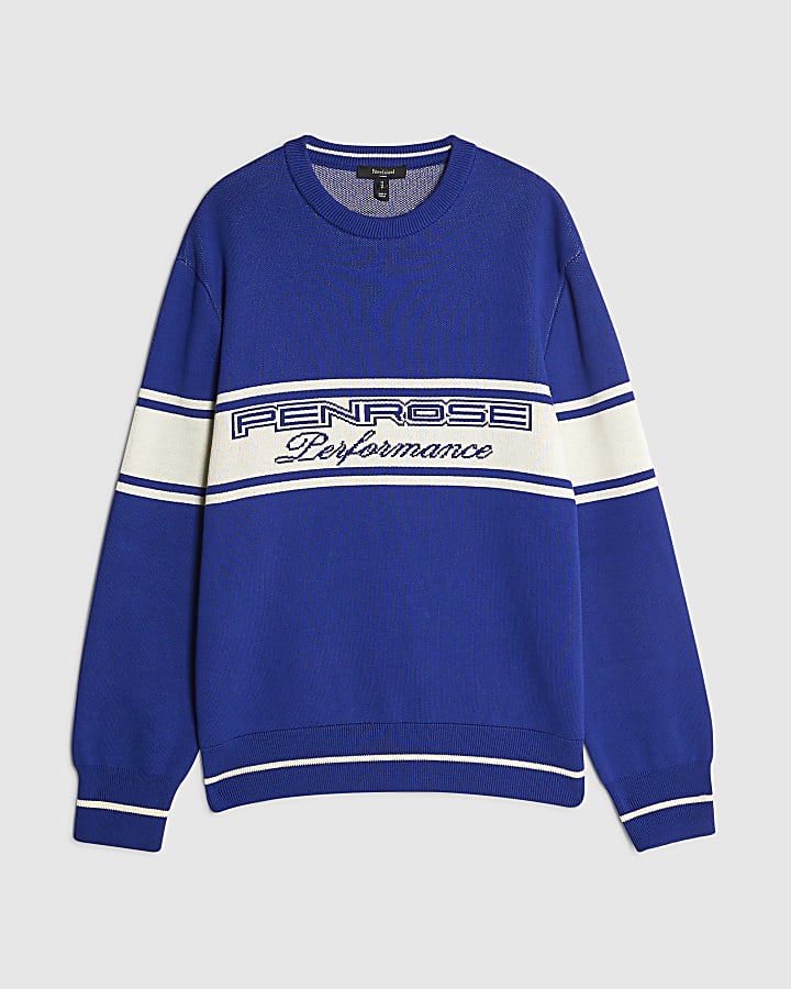 Blue Regular Fit Penrose Sweatshirt