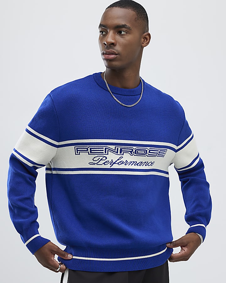 Blue Regular Fit Penrose Sweatshirt