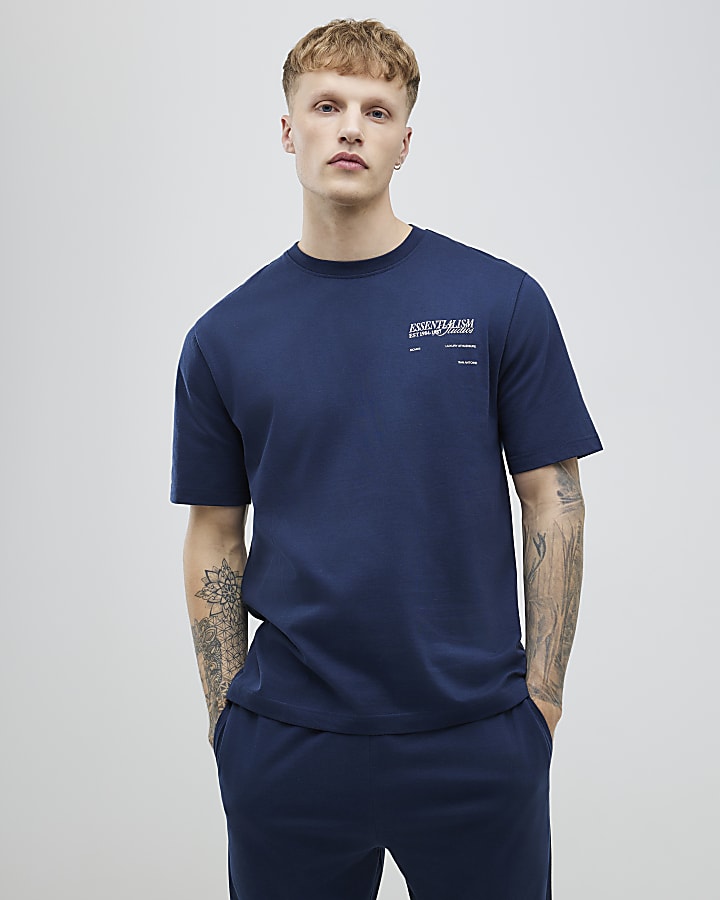 Blue Essentialism Loungewear Set