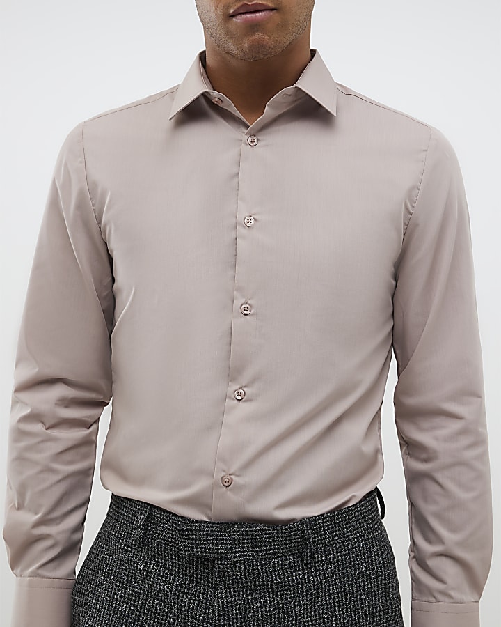Pink Slim Fit Shirt