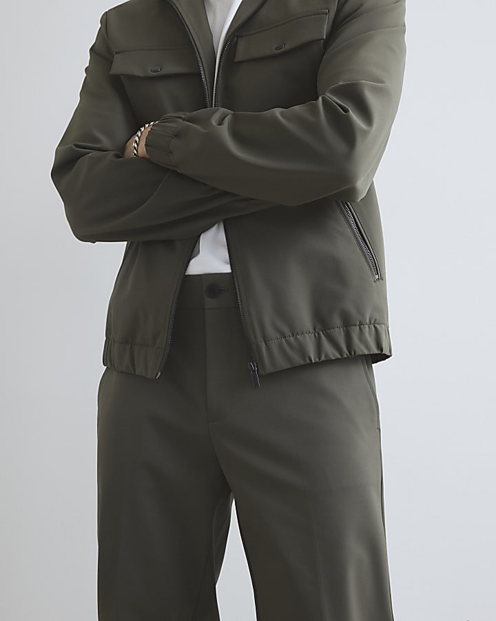 Khaki Skinny Fit  Trousers