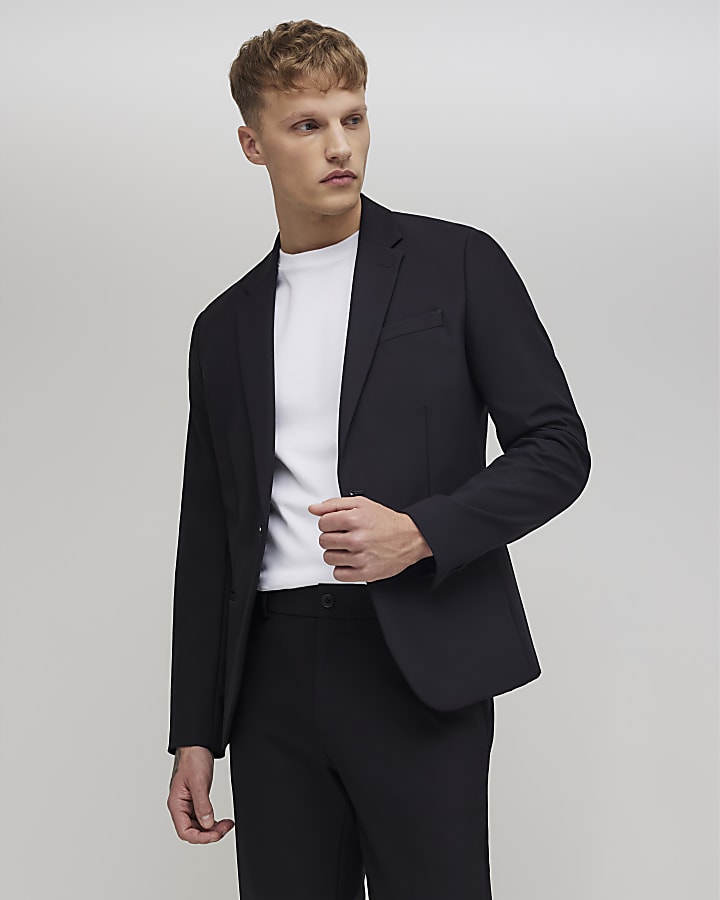 Black Slim Fit Suit Jacket