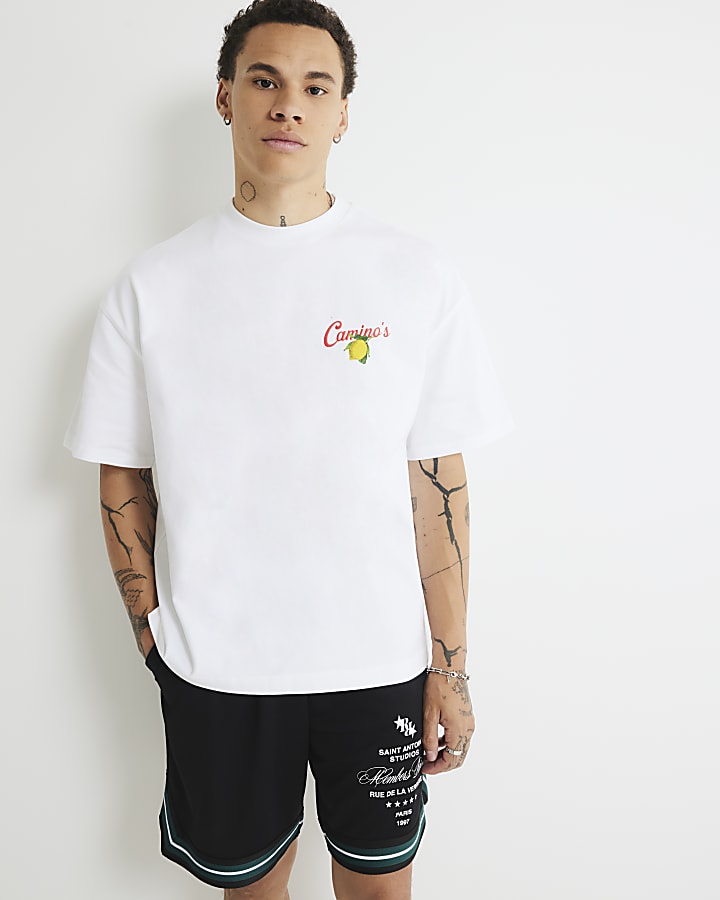 White Oversized Fit Lemoncello T-Shirt