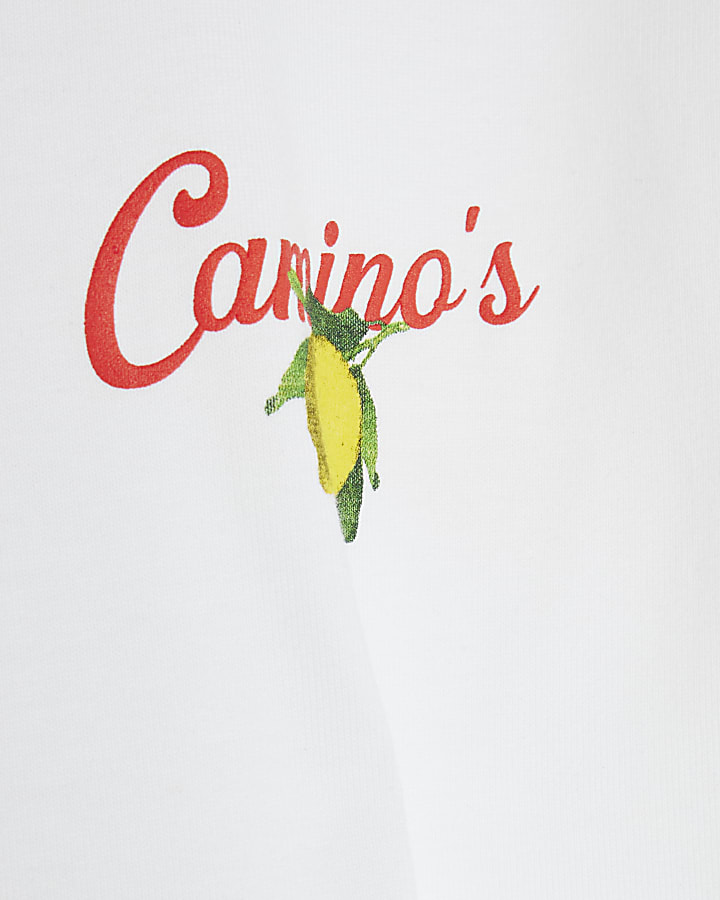 White Oversized Fit Lemoncello T-Shirt