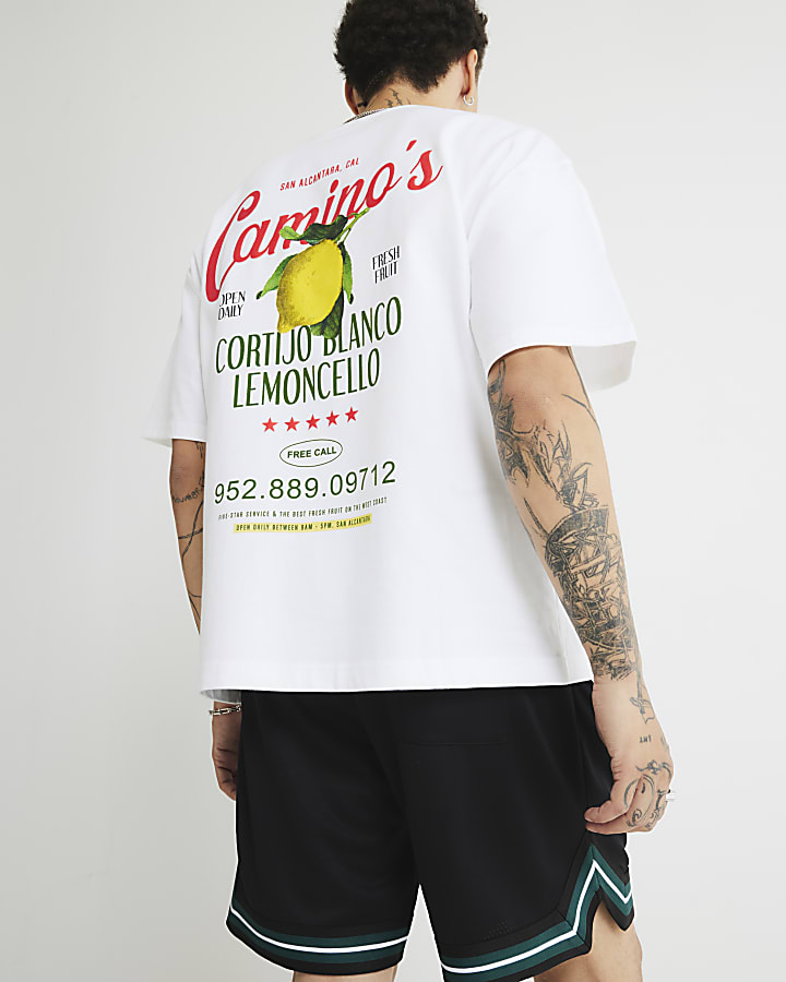 White Oversized Fit Lemoncello T-Shirt