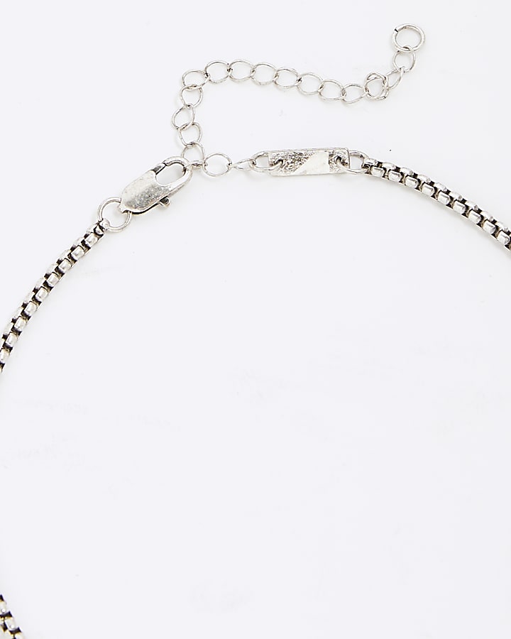 Silver Dragon Tag Necklace