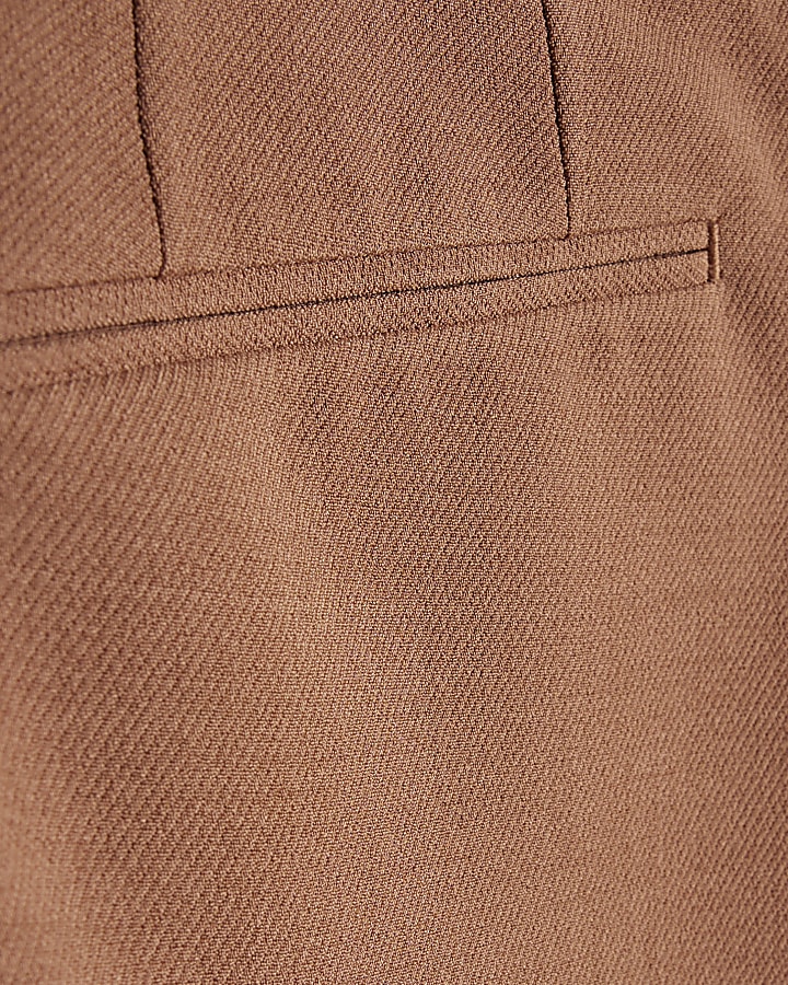 Pink Skinny Fit Suit Trousers