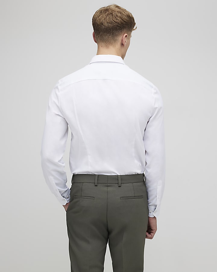 White Slim Fit Shirt