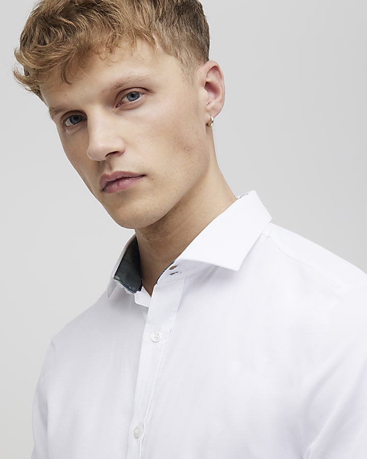 White Slim Fit Shirt