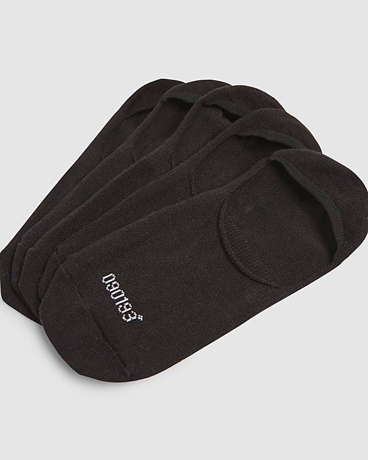 Black Pack Of 5 Ankle Socks